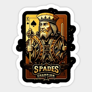 Spades Champion Sticker